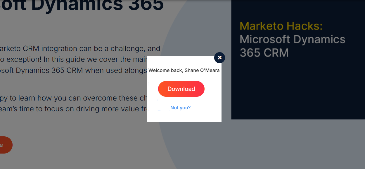 Pre-fill forms in Marketo